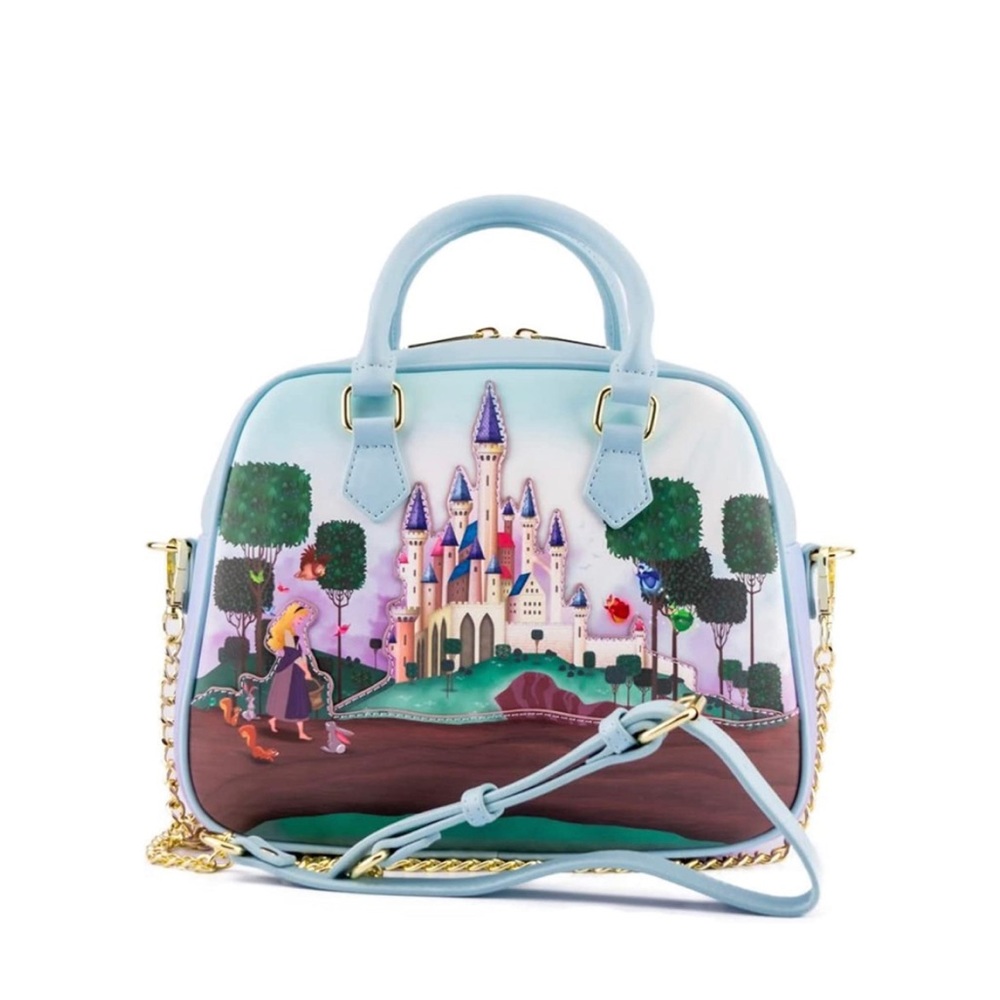 Loungefly Disney Princess Sleeping Beauty Castle Crossbody Bag - Picture 1 of 4